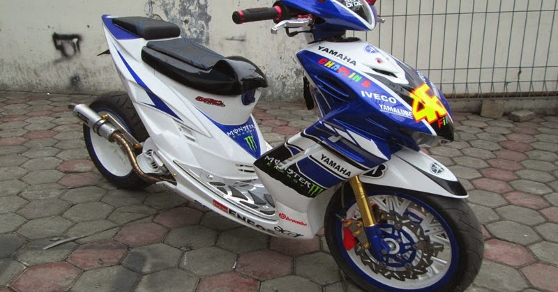 Gambar Modifikasi Yamaha Mio Soul Racig Look YZF R1 