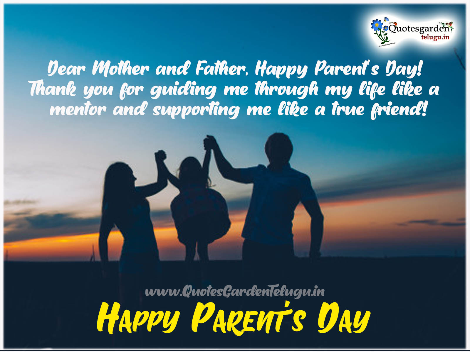 Parents Day Quotes And Sayings Whatsapp Status Sms Quotes Garden Telugu Telugu Quotes English Quotes Hindi Quotes