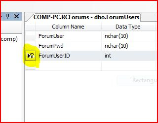 Primary Key in SQL SERVER