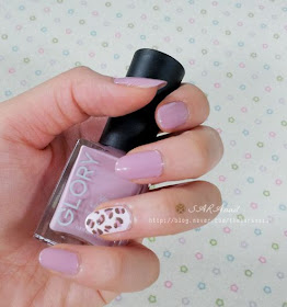 Purple Pastel Leopard Print Nail Art