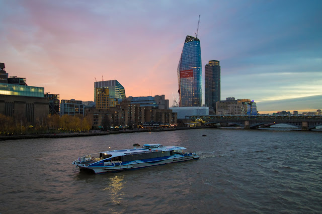 Tramonto dal Millennium bridge-Londra