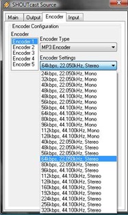 shoutcast-encoder-settings