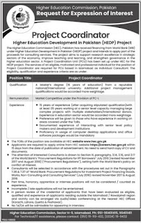 Higher Education Development in Pakistan (HEDP) jobs 2022