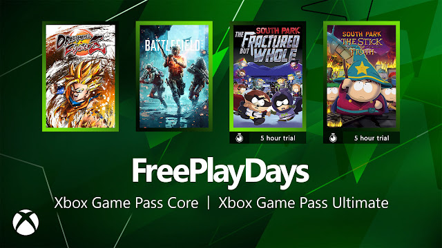 battlefield 2042 dragon ball fighterz south park the fractured but whole stick of truth xbox game pass core ultimate free play days event xb1 xsx/s