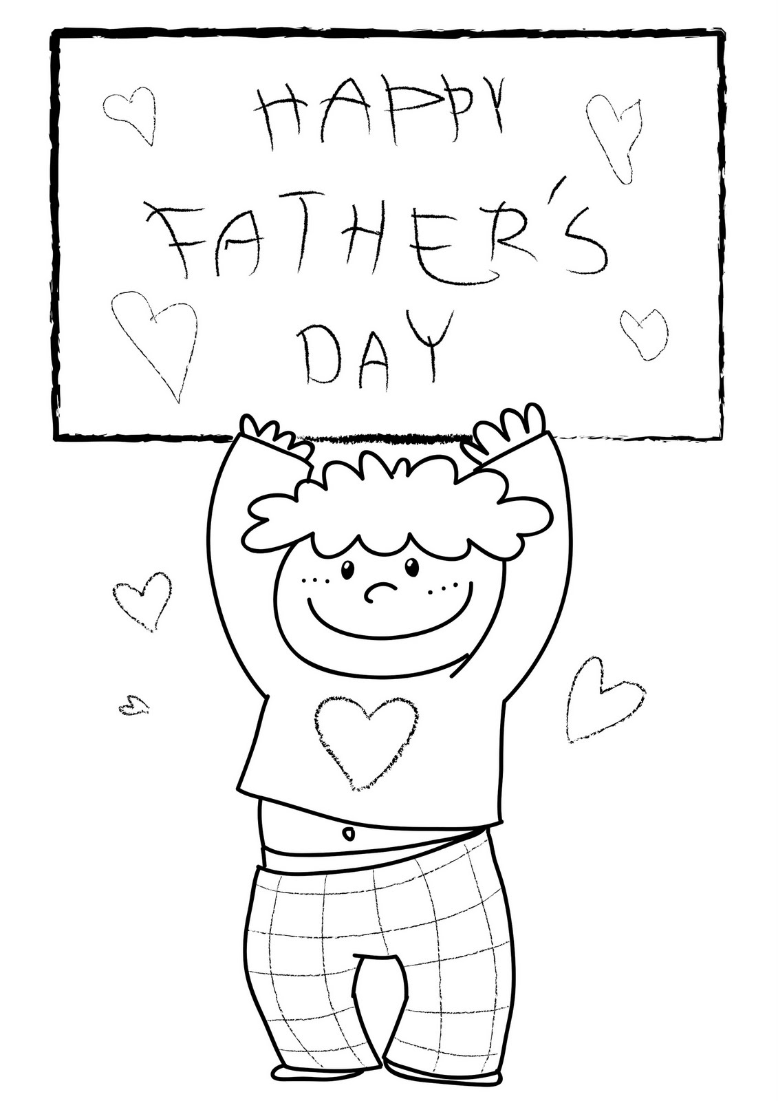 fathers day coloring child coloring
