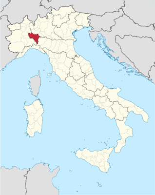 Pavia region in Lombardy, Italy