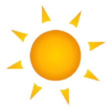 Sun with Transparent Background