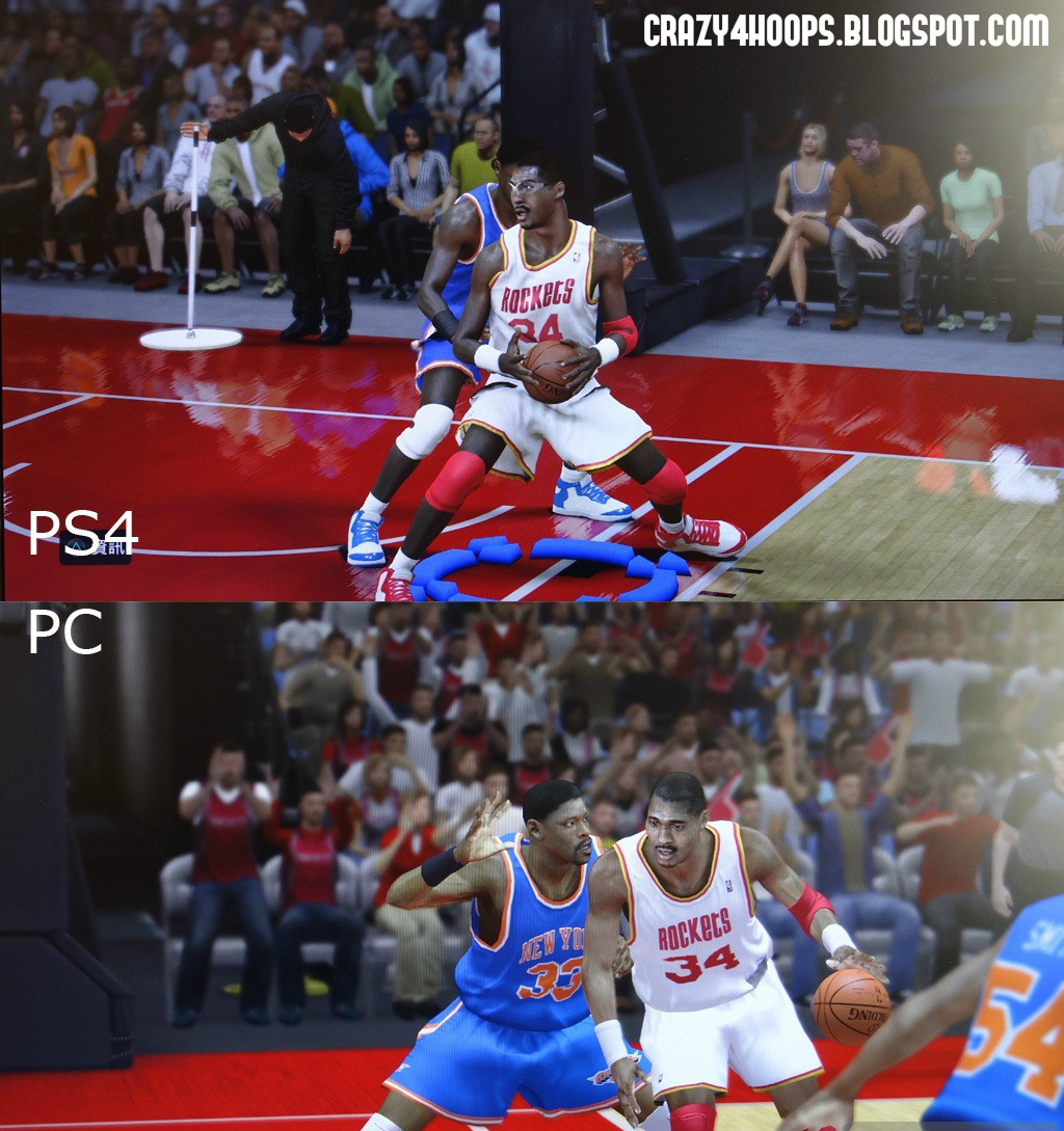 ... 2k14 PC vs PS4 Comparison : Patrick Ewing #33 vs Hakeem Olajuwon #34
