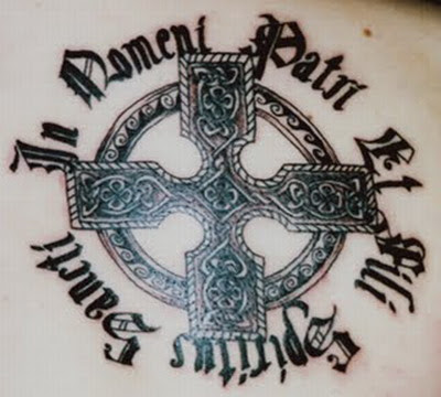 Wings  Cross Tattoo on Body Panting Celebrity  Tattoo Celtic Cross