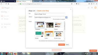 Beginners Blogger Tutorial