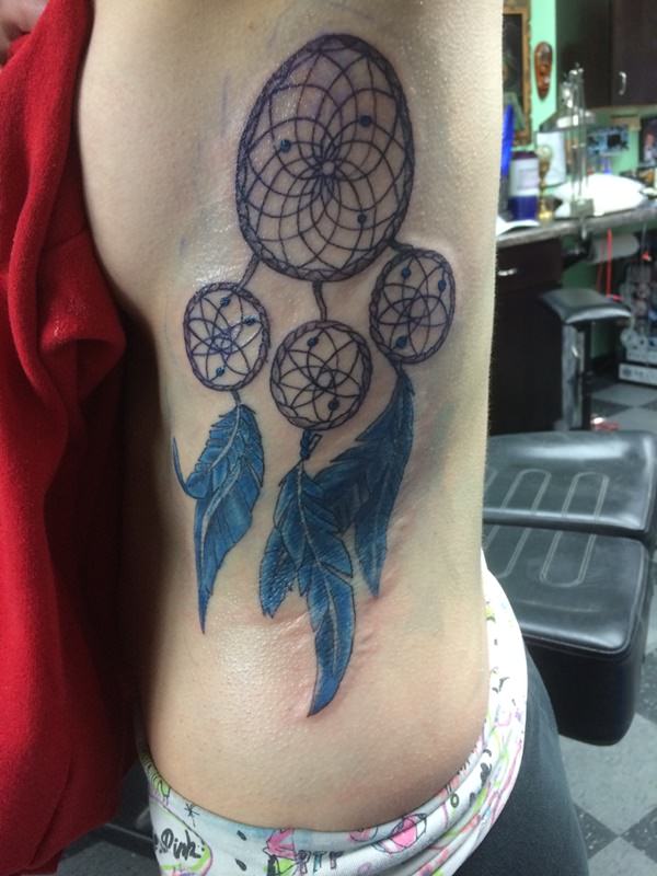 Azul-penas dreamcatcher design