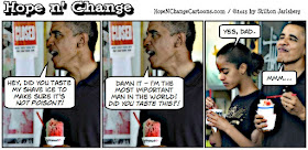 obama, obama jokes, food taster, daughter, stilton jarlsberg, hope n' change, hope and change, conservative