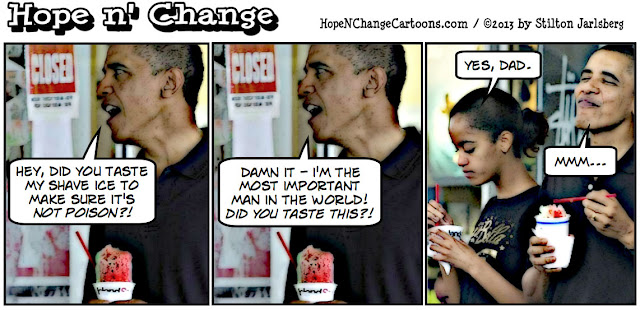 obama, obama jokes, food taster, daughter, stilton jarlsberg, hope n' change, hope and change, conservative