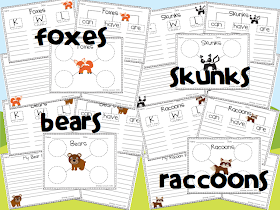 http://www.teacherspayteachers.com/Product/Forest-Animals-Informational-Writing-Pack-905701