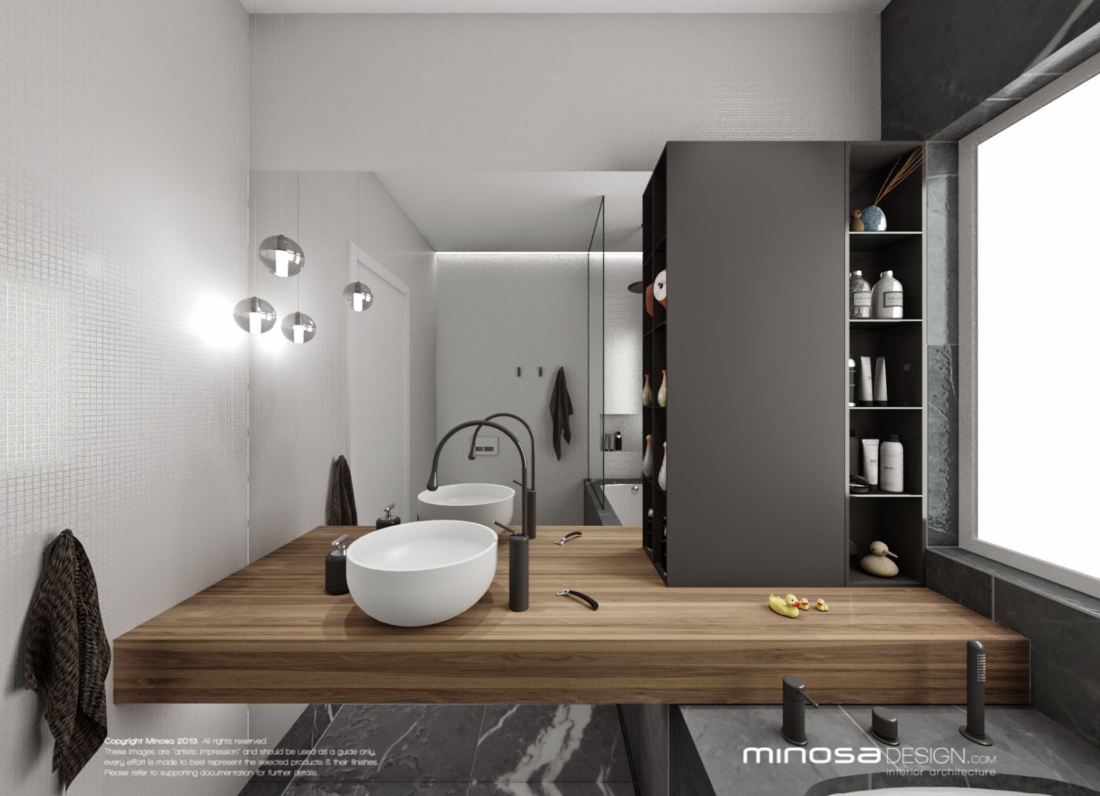 Minosa Bathroom  Design Small  space feels large