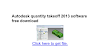 AutoDesk Quantity Takeoff 2013 Free Download