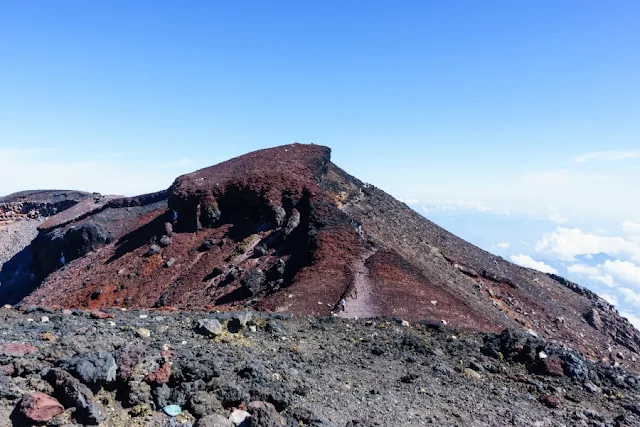 富士山頂からの眺め