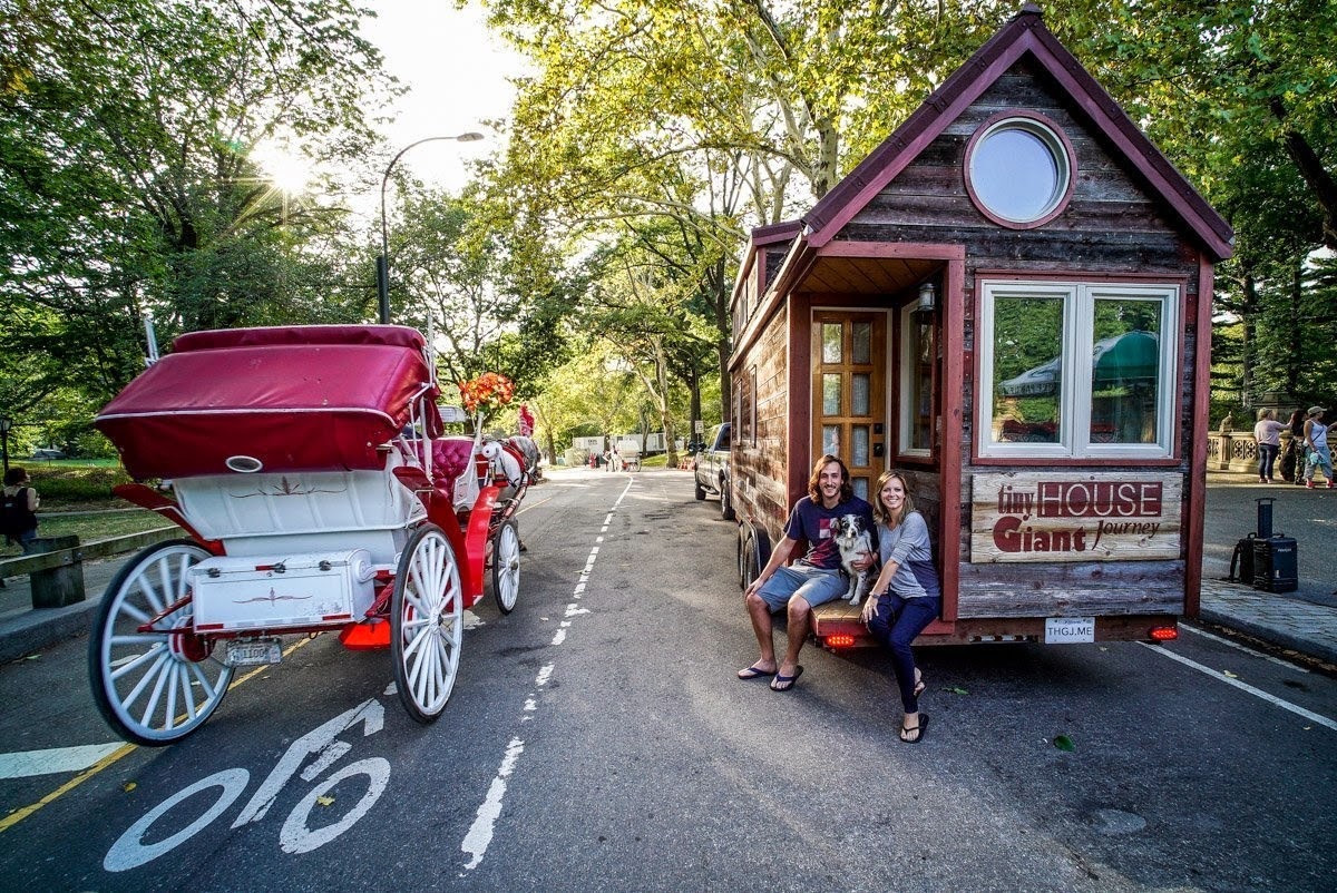 By taking their house with them wherever they go, Giullaume and Jenna are able to enjoy the magnificence of America from the comfort of their own home. - This Couple Quit Their Jobs To Live Off-Grid… How They Did It Will Inspire You.