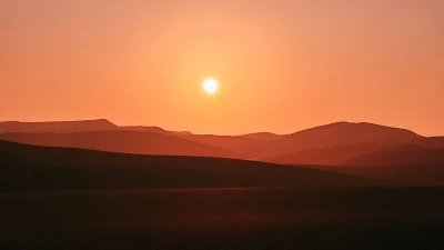 Plano de Fundo Celular Pôr do Sol no Deserto