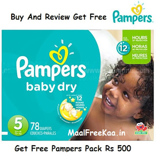 Get Free Pampers Pack Worth Rs 500