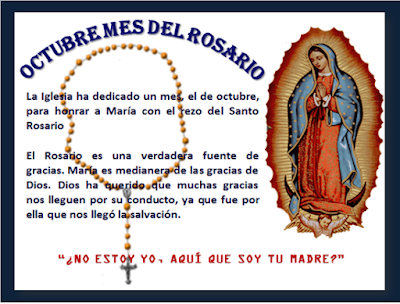 Resultado de imagen para portadas de octubre mes del santo rosario