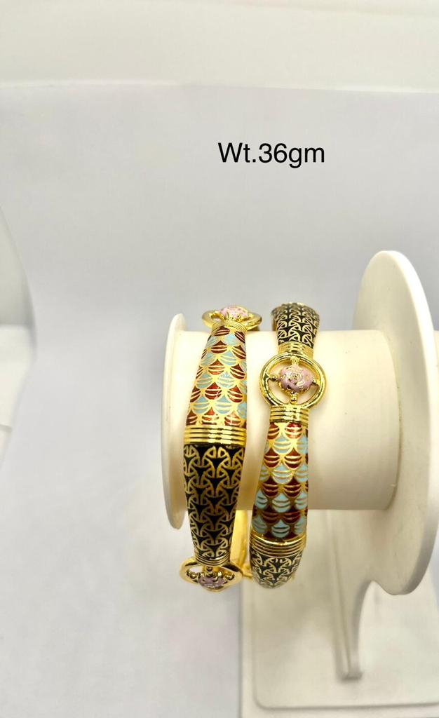 Latest Machine Gold Bangles Designs Simple And Beautiful For Dailywear Light Weight