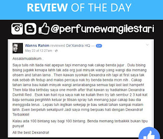 Testimoni Dexandra - Tahan Lama,Perfume Dexandra