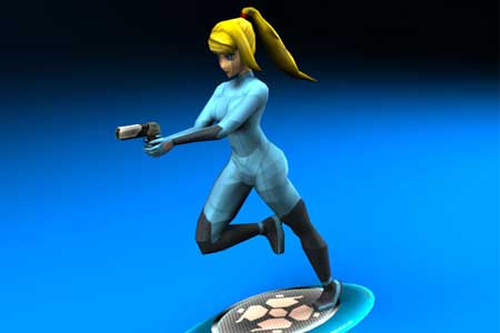 Metroid - Samus Aran Zero Suit Papercraft 2