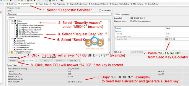 Benz Start/Stop ECO Coding with dts monaco 2