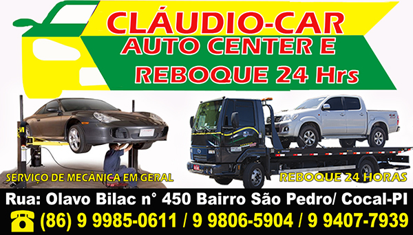 Cláudio-Car Auto Center e Reboque 24 Horas, sempre a sua disposição! Confira