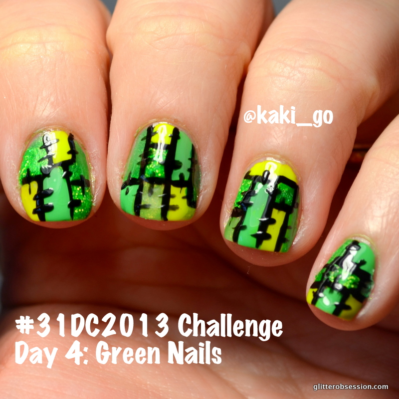green nails design