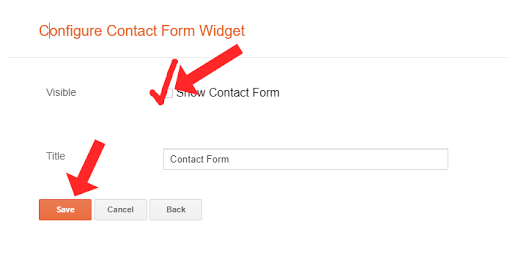 How do I add a contact form (contact us) to Blogger?