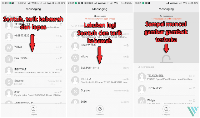 Cara Menyembunyikan SMS di Xiaomi