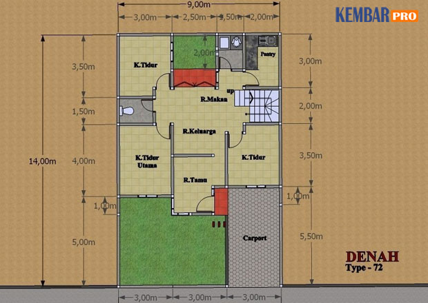 Desain Model Rumah Minimalis Paling Efisien Ekonomis 