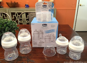 Chicco NaturalFit bottles promote easy transitioning between breast and bottle for moms who want to nurse and bottle feed