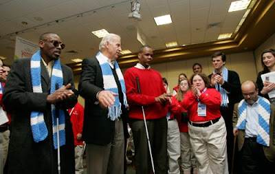 Vice President Biden introduces Kareem Dale at Special Olympics