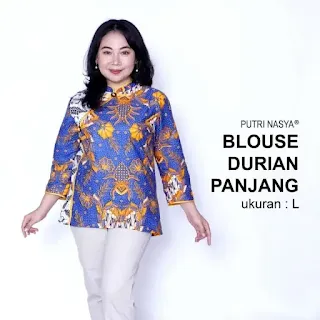 model baju batik resmi wanita terbaru