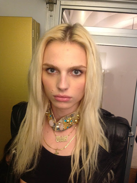 Andrej Pejic wearing Toton