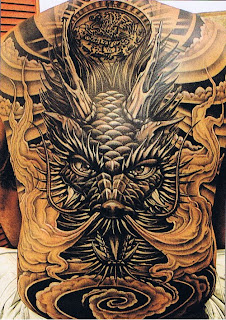 Full back Dragon Tattoos design