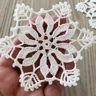 Tutorial de Motivo Copito de Nieve a Crochet