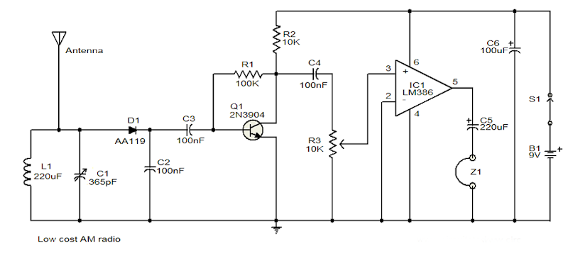 Low Cost Am Radio Circuit Diagram