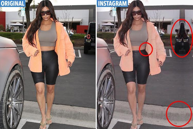 Keeping Up With The Kardashians star, Kim Kardashian attract lot of criticism following her epic photoshop fail during the 'March For Our Lives' rally at Washington D.C Saturday. The reality tv star who was at the rally with her husband, Kanye West and their daughter, North West took time off to pull a kim with her photo enhancing app, it didn't come good... Twitter is currently looking into the matter.