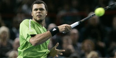 Jo-Wilfried Tsonga at the Paris Masters