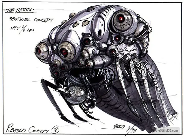 sentinel robot concept art matrix