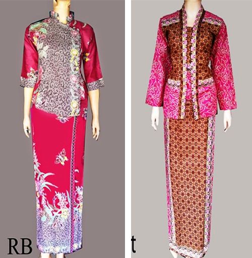  25 model baju batik pramugari berjilbab  lengan panjang 