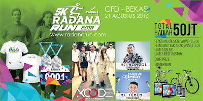 Radana Run 5K 2016 Bekasi CFD Car Free Day Bekasi Sumarecon Mall