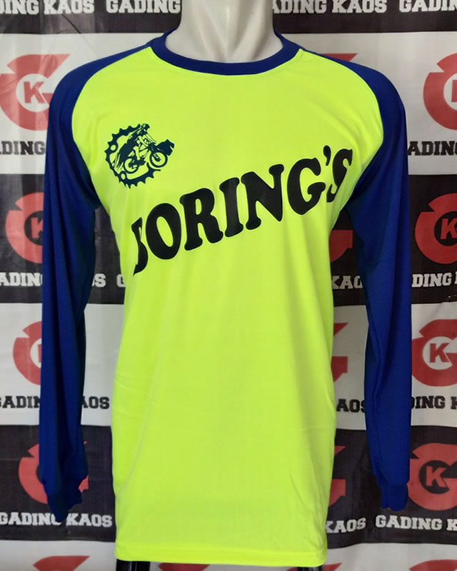 Kaos jersey sepeda hijau stabilo