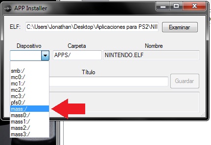 EJECUTAR APP DESDE LA USB OPL