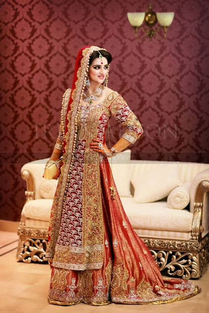 Latest bridal wedding dresses 2016 in Pakistan