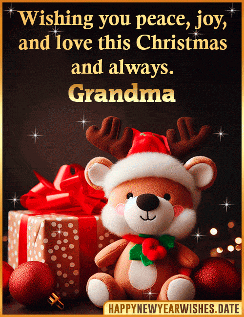 Grandma Christmas gif